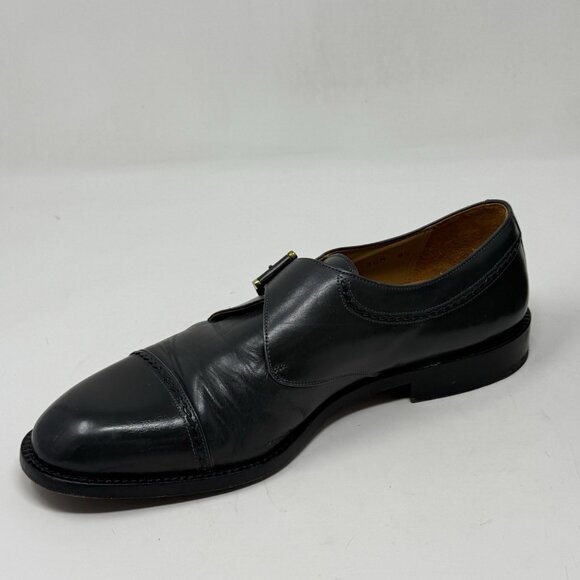 Paolo De Marco Monk Strap Dress Shoes Mens 8.5 Gray Leather Cap Toe Wedding main image 11